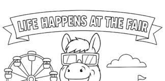 Coloring Sheet & Banner Free from Stanislaus County Fair 10 July